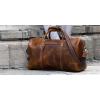 imageKomalC Duffel Bags for Men and Women Full Grain Leather Travel Overnight Weekend Bags Sports Gym Duffel 20 InchTan