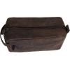 imageKomalC Genuine Buffalo Leather Unisex Toiletry Bag Travel Dopp Kit Vanity Bag Grooming Bag