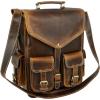 imageKomalC Leather Backpack Rucksack Travel Laptop Camping Bag for Men Women