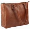 imageKomalC Leather Tote Bag for Women Purse Satchel Travel Bag Shopping Carry Messenger Multipurpose HandbagTan
