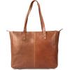 imageKomalC Leather Tote Bag for Women Purse Satchel Travel Bag Shopping Carry Messenger Multipurpose HandbagTan