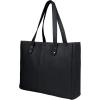 imageKomalC Leather Tote Bag for Women Purse Satchel Travel Bag shopping Carry Messenger Multipurpose HandbagBlack