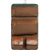 imageKomalC Premium Buffalo Leather Hanging Toiletry Bag Travel Dopp KitGreen