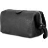 imageKomalC Premium Buffalo Leather Toiletry Bag for Men ampamp Women  Leather Dopp Kit With Water resistant Lining Premium Toiletry Travel Pouch Unisex Wash Bag for Toiletries Gifts for Men and WomenBlack