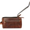 imageKomalC Premium Buffalo Leather Toiletry Bag for Men ampamp Women  Leather Dopp Kit With Water resistant Lining Premium Toiletry Travel Pouch Unisex Wash Bag for Toiletries Gifts for Men and WomenDistressed Orange Tan