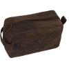 imageKomalC Genuine Buffalo Leather Unisex Toiletry Bag Travel Dopp Kit Vanity Bag Grooming Bag