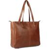 imageKomalC Leather Tote Bag for Women Purse Satchel Travel Bag Shopping Carry Messenger Multipurpose HandbagTan