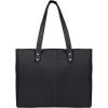 imageKomalC Leather Tote Bag for Women Purse Satchel Travel Bag shopping Carry Messenger Multipurpose HandbagBlack