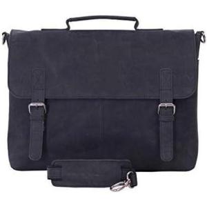 imageKomalC 16 Inch Leather briefcases Laptop Messenger Bags for Men and Women Best Office Satchel Bag