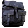 imageKomalC Leather Backpack Rucksack Travel Laptop Camping Bag for Men Women Black