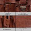 imageKomalC Leather Backpack Rucksack Travel Laptop Camping Bag for Men Women Tan