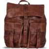 imageKomalC Leather Backpack Rucksack Travel Laptop Camping Bag for Men Women Tan